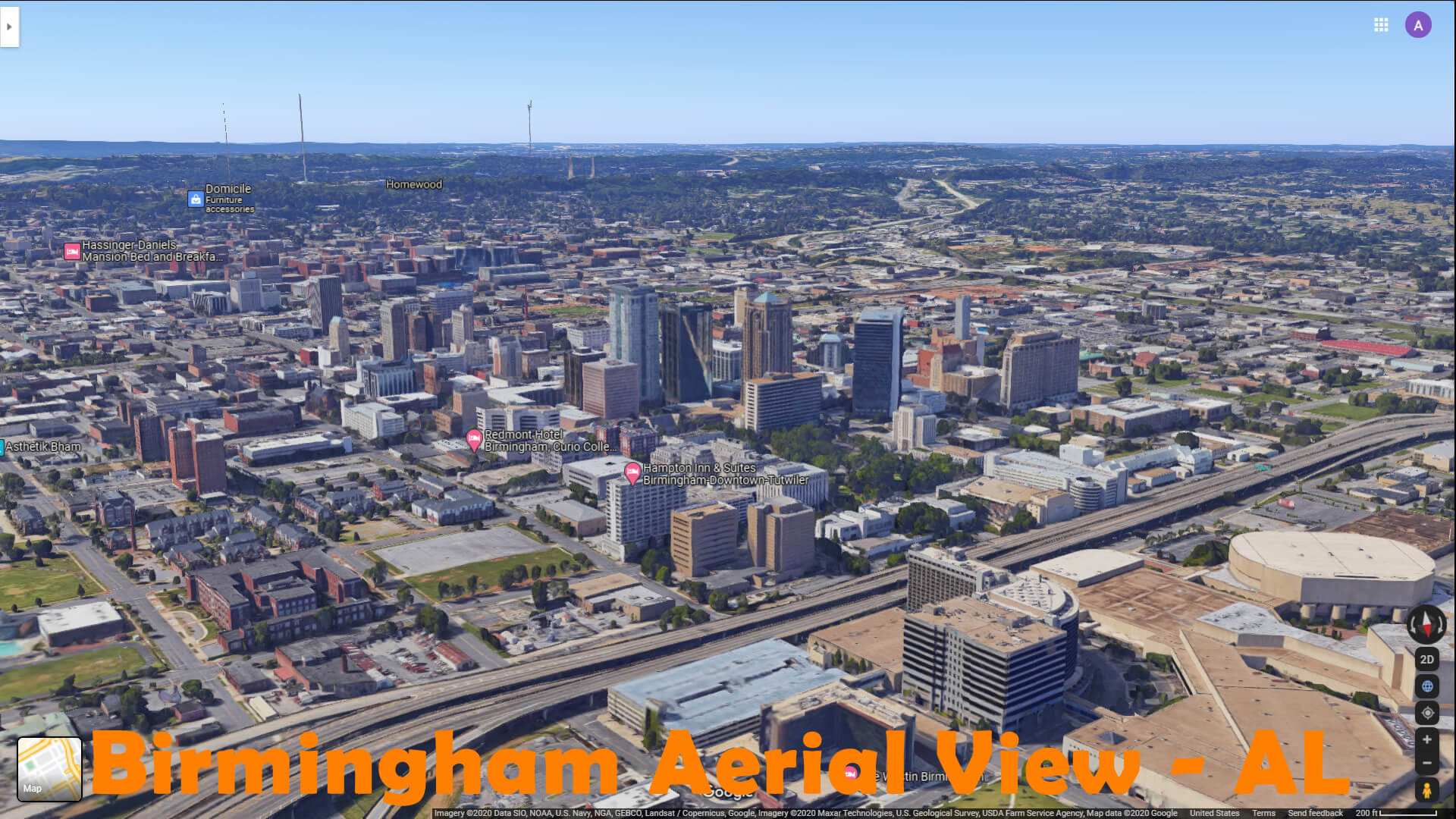 Birmingham Vue Aerienne   AL